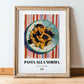 Pasta alla Norma – Italian Pasta, Ristorante Poster, in wooden frame leaning on the floor