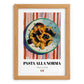 Pasta alla Norma – Italian Pasta, Ristorante Poster, set in oak frame