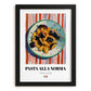 Pasta alla Norma – Italian Pasta, Ristorante Poster, in sleek black frame