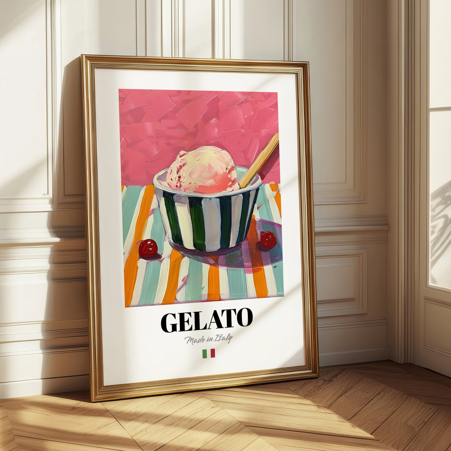 Gelato – Italian Ice Cream Gelato, Ice Cream Shop Art