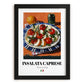 Insalata Caprese – Italian Salad Dish, Café Poster, in sleek black frame
