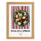 Insalata Caprese – Italian Salad Dish, Café Illustration, set in oak frame