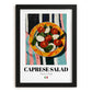 Caprese Salad – Italian Salad Dish, Restaurant Wall Art, in sleek black frame