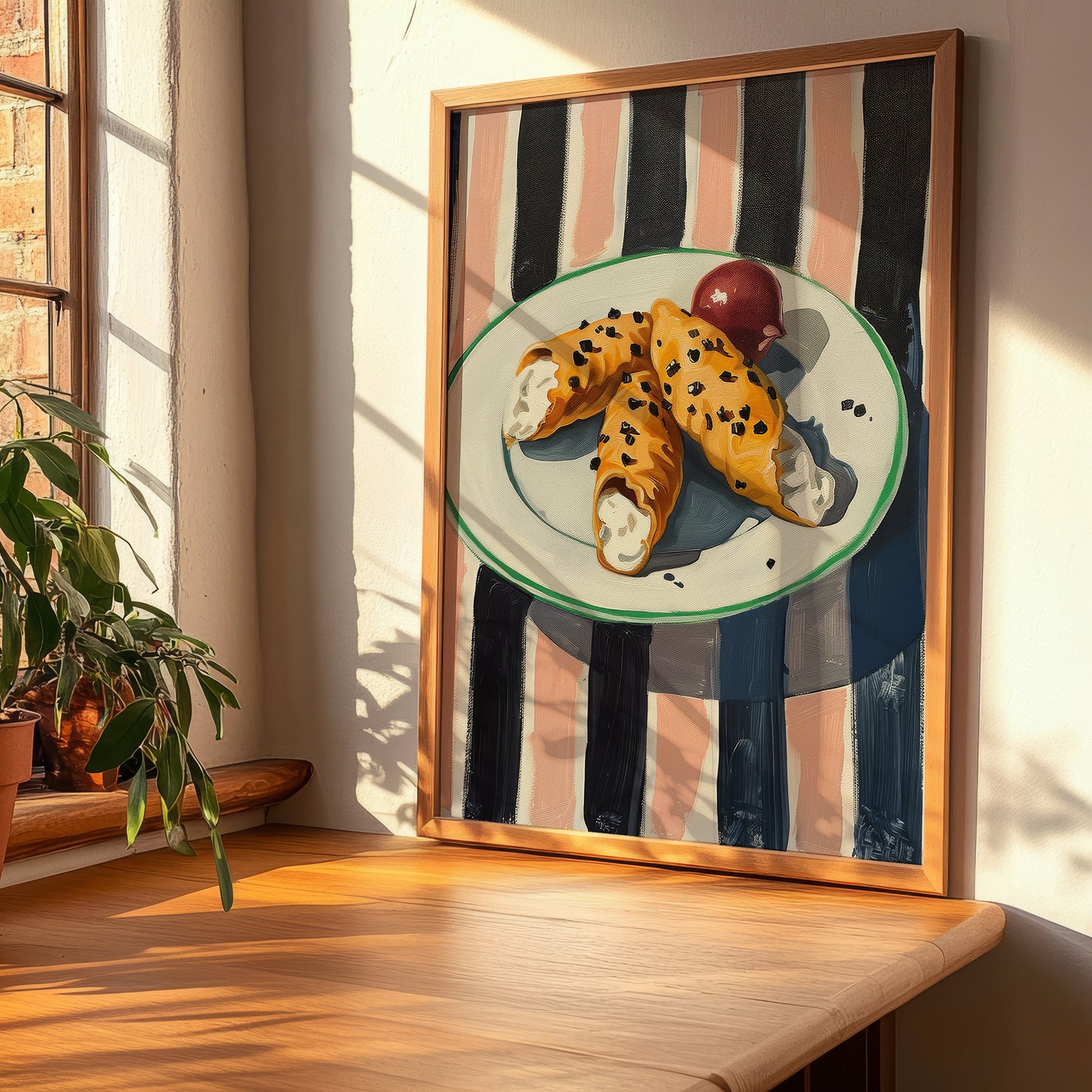 Cannoli – Italian Dessert Dish, Café Poster, clean layout with no caption