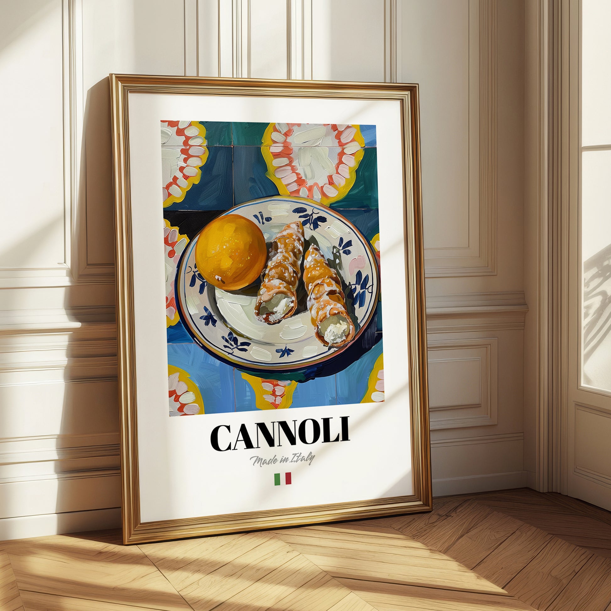 Cannoli – Italian Dessert Dish, Bistro Print