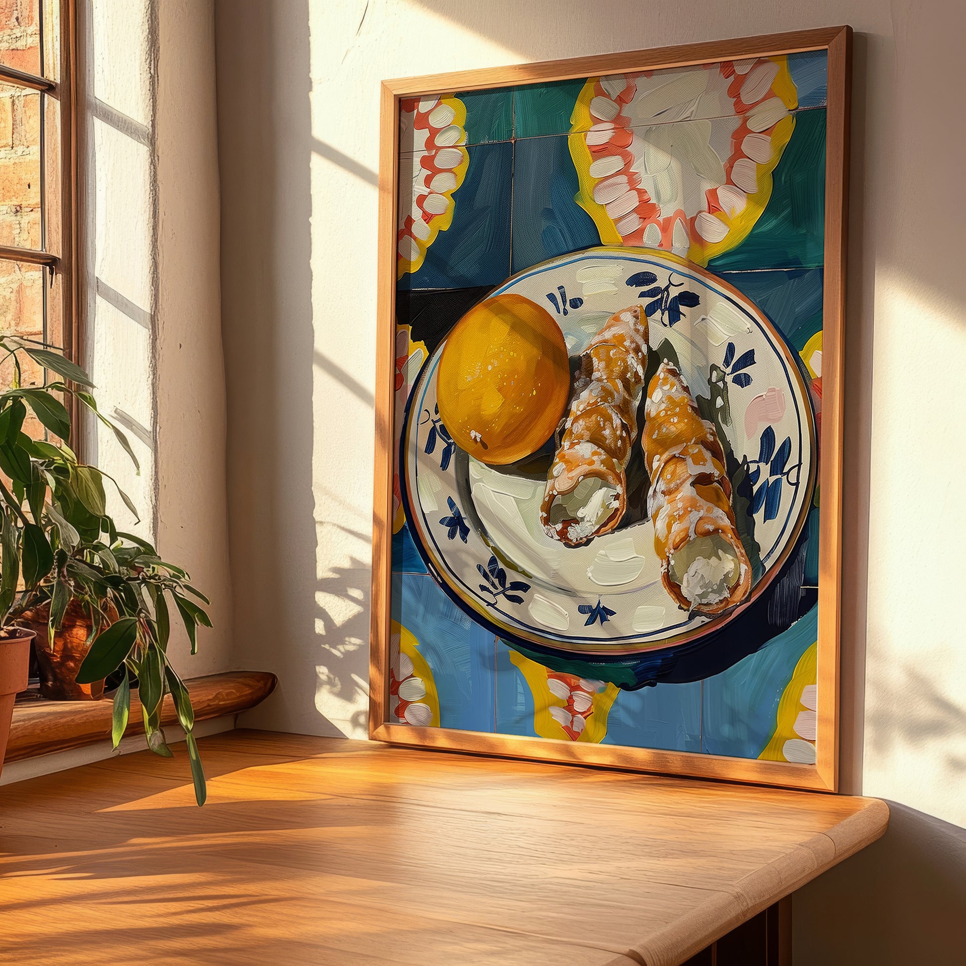 Cannoli – Italian Dessert Dish, Bistro Print, clean layout with no caption