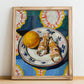Cannoli – Italian Dessert Dish, Bistro Print, no-text version framed in wood