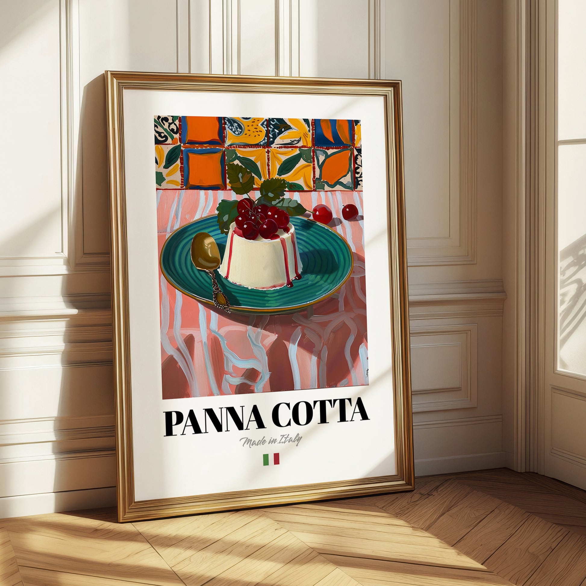 Panna Cotta – Italian Dessert Dish, Tavern Print