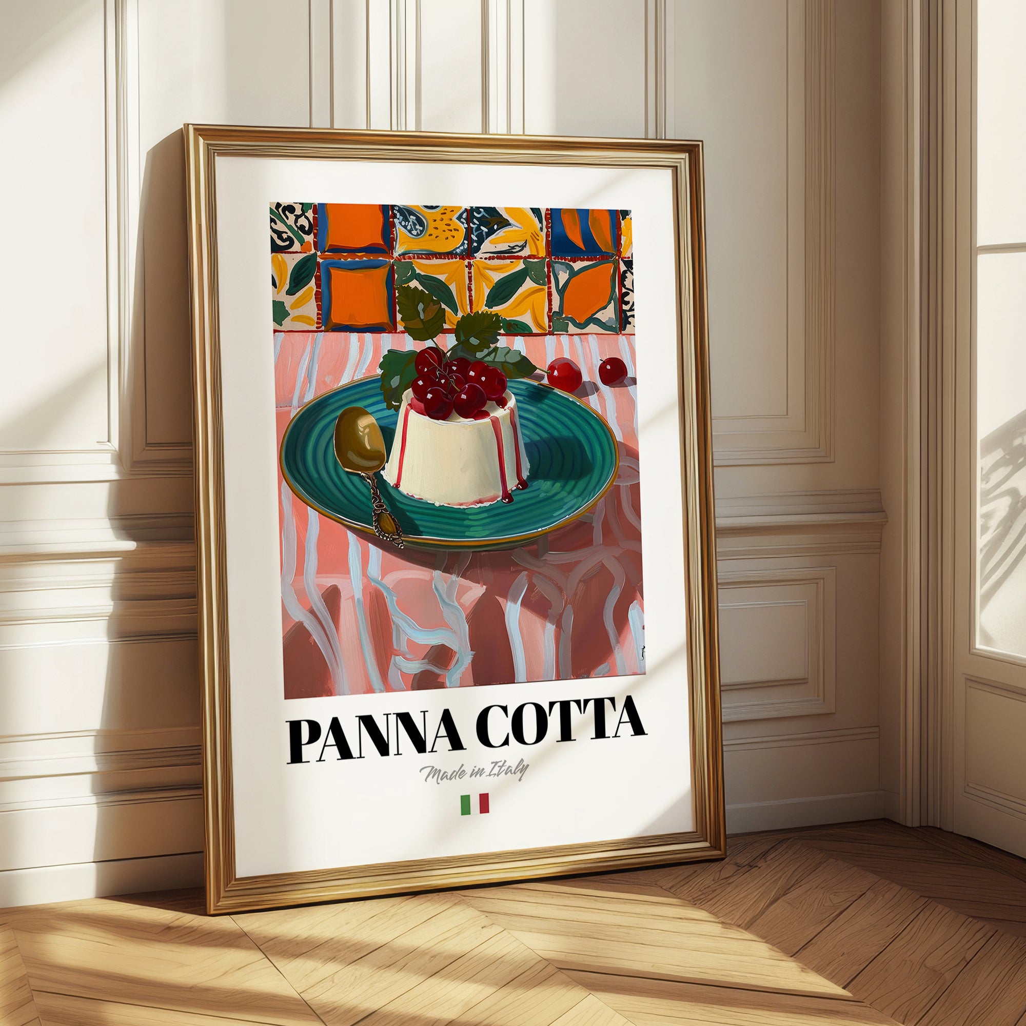 Panna Cotta – Italian Dessert Dish, Tavern Print