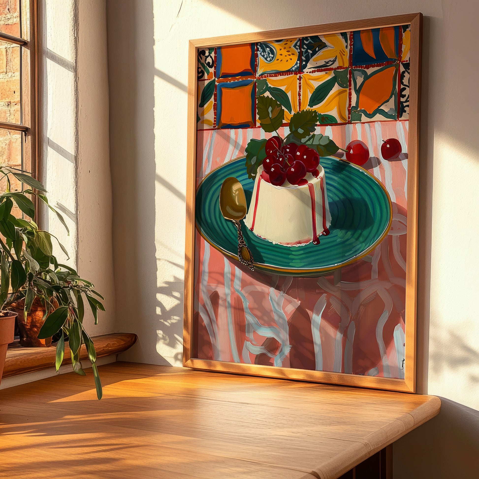 Panna Cotta – Italian Dessert Dish, Tavern Print, clean layout with no caption