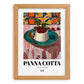 Panna Cotta – Italian Dessert Dish, Tavern Print, set in oak frame