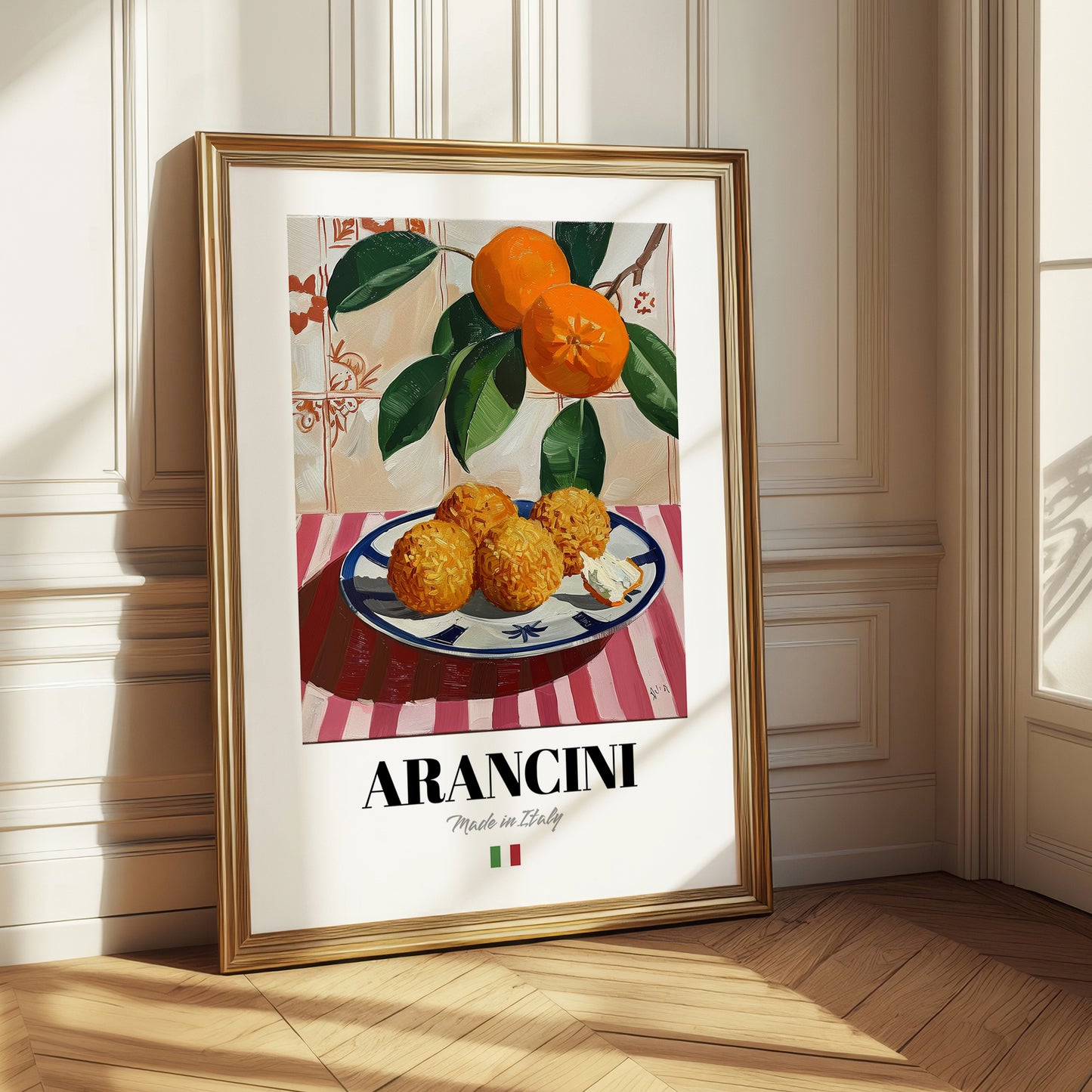 Arancini – Italian Snack Dish, Food Bar Painting