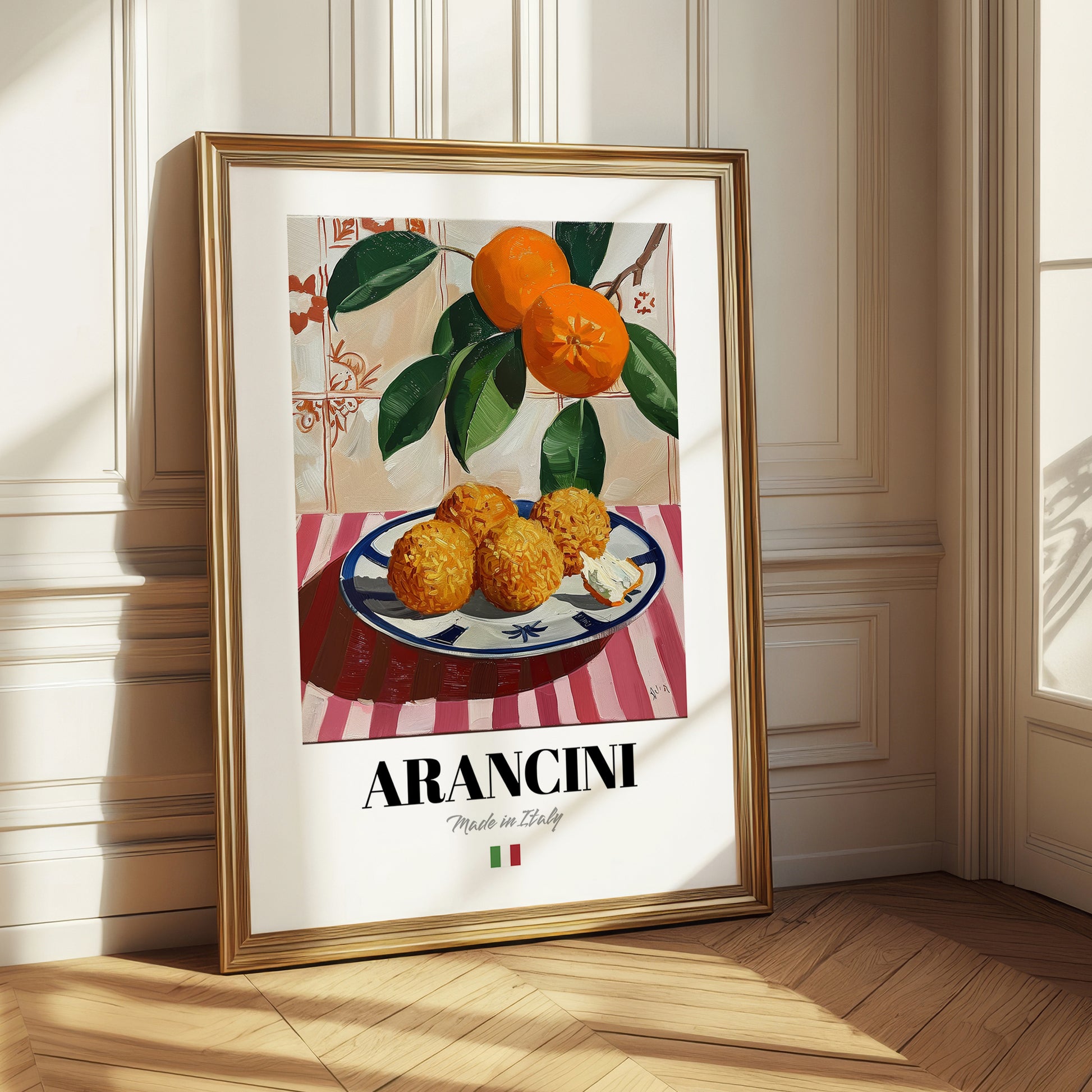 Arancini – Italian Snack Dish, Food Bar Painting
