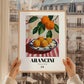 Arancini – Italian Snack Dish, Food Bar Painting, styled in a charming Paris street view