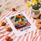 Arancini – Italian Snack Dish, Food Bar Painting, unframed on coastal sand