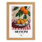 Arancini – Italian Snack Dish, Food Bar Painting, set in oak frame