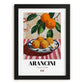 Arancini – Italian Snack Dish, Food Bar Painting, in sleek black frame