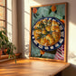 Focaccia – Italian Bread Dish, Café Poster, clean layout with no caption