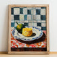 Polenta – Italian Dish, Café Poster, no-text version framed in wood
