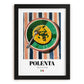 Polenta – Italian Dish, Restaurant Poster, in sleek black frame