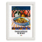 Tagliatelle al Ragu – Italian Pasta, Trattoria Illustration, placed in minimal white frame