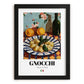 Gnocchi – Italian Pasta, Trattoria Wall Decor, in sleek black frame
