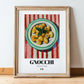 Gnocchi – Italian Pasta, Trattoria Still Life, in wooden frame leaning on the floor