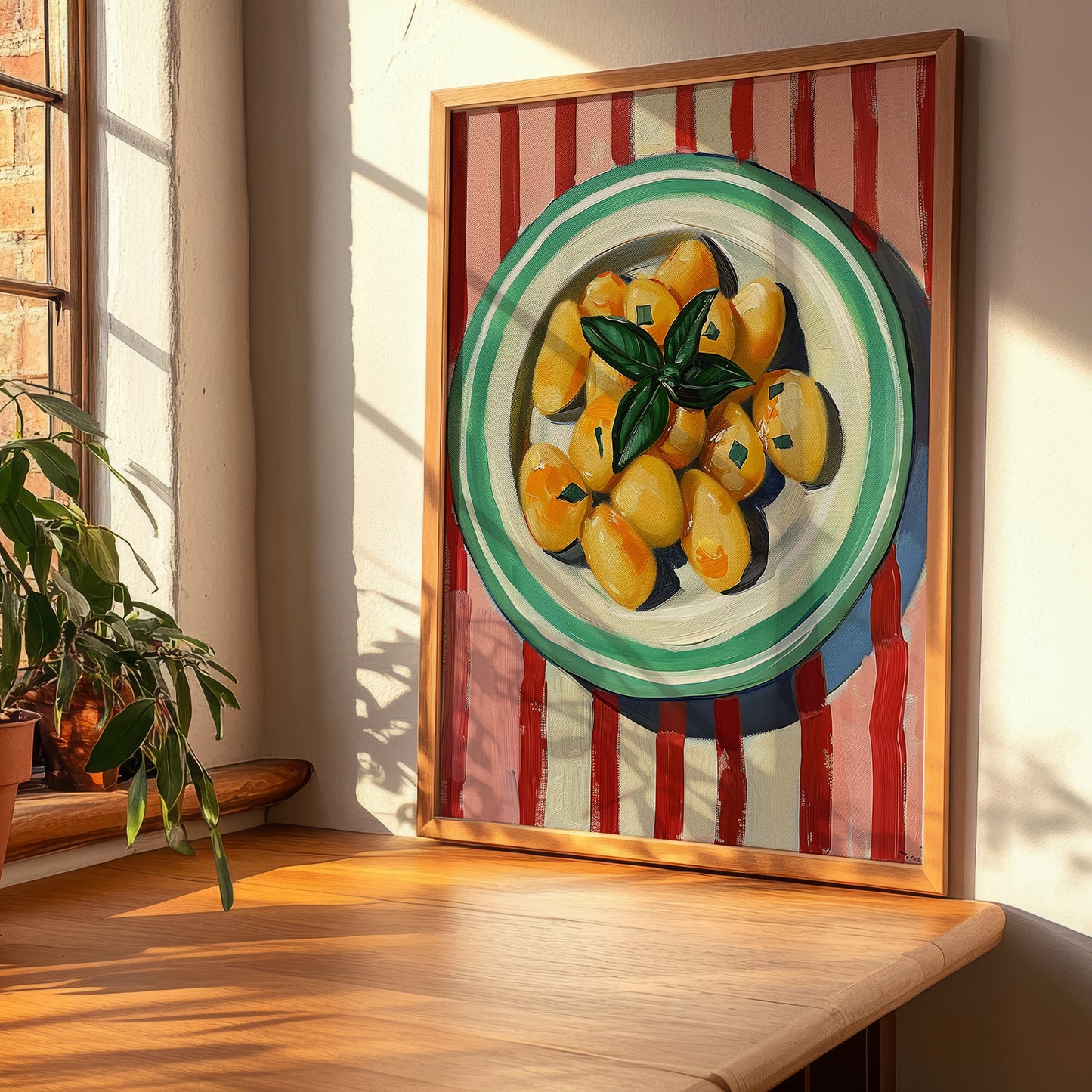 Gnocchi – Italian Pasta, Trattoria Still Life, clean layout with no caption