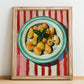 Gnocchi – Italian Pasta, Trattoria Still Life, no-text version framed in wood