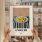Gnocchi – Italian Pasta, Ristorante Wall Art, styled in a charming Paris street view