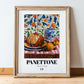Panettone – Italian Bread Dish, Restaurant Wall Art, in wooden frame leaning on the floor