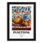 Panettone – Italian Bread Dish, Restaurant Wall Art, in sleek black frame
