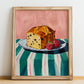 Panettone – Italian Bread Dish, Tavern Poster, no-text version framed in wood