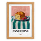 Panettone – Italian Bread Dish, Tavern Poster, set in oak frame