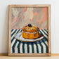 Panettone – Italian Bread Dish, Restaurant Art, no-text version framed in wood