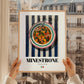 Minestrone – Italian Soup Dish, Brasserie Illustration, styled in a charming Paris street view