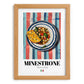 Minestrone – Italian Soup Dish, Café Painting, set in oak frame