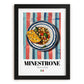 Minestrone – Italian Soup Dish, Café Painting, in sleek black frame