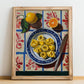 Tortellini – Italian Pasta, Ristorante Wall Art, no-text version framed in wood