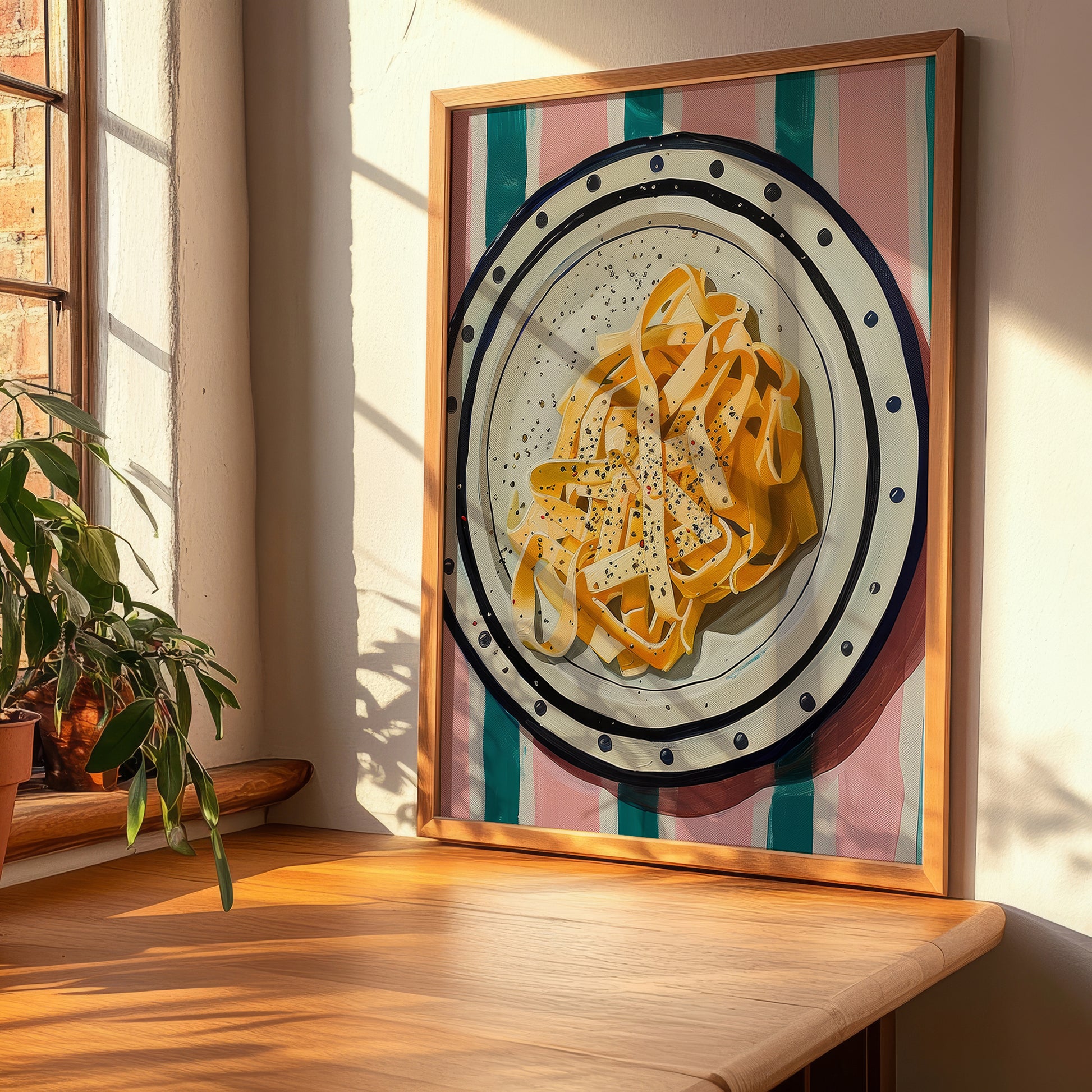 Cacio e Pepe – Italian Pasta, Osteria Still Life, clean layout with no caption