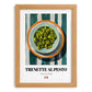 Trenette al Pesto – Italian Pasta, Osteria Poster, set in oak frame
