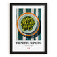 Trenette al Pesto – Italian Pasta, Osteria Poster, in sleek black frame