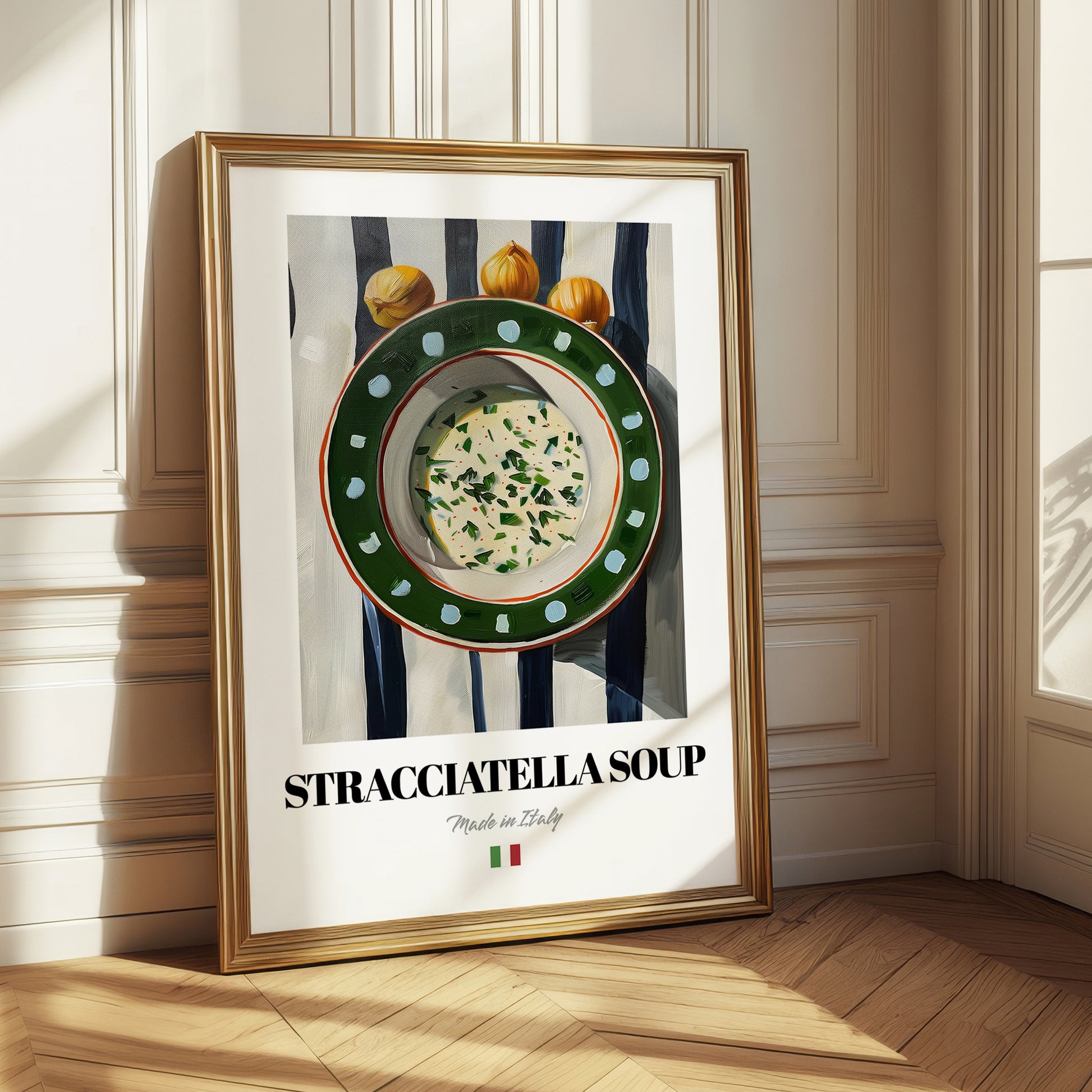 Stracciatella Soup – Italian Soup Dish, Bistro Painting
