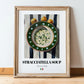 Stracciatella Soup – Italian Soup Dish, Bistro Painting, in wooden frame leaning on the floor