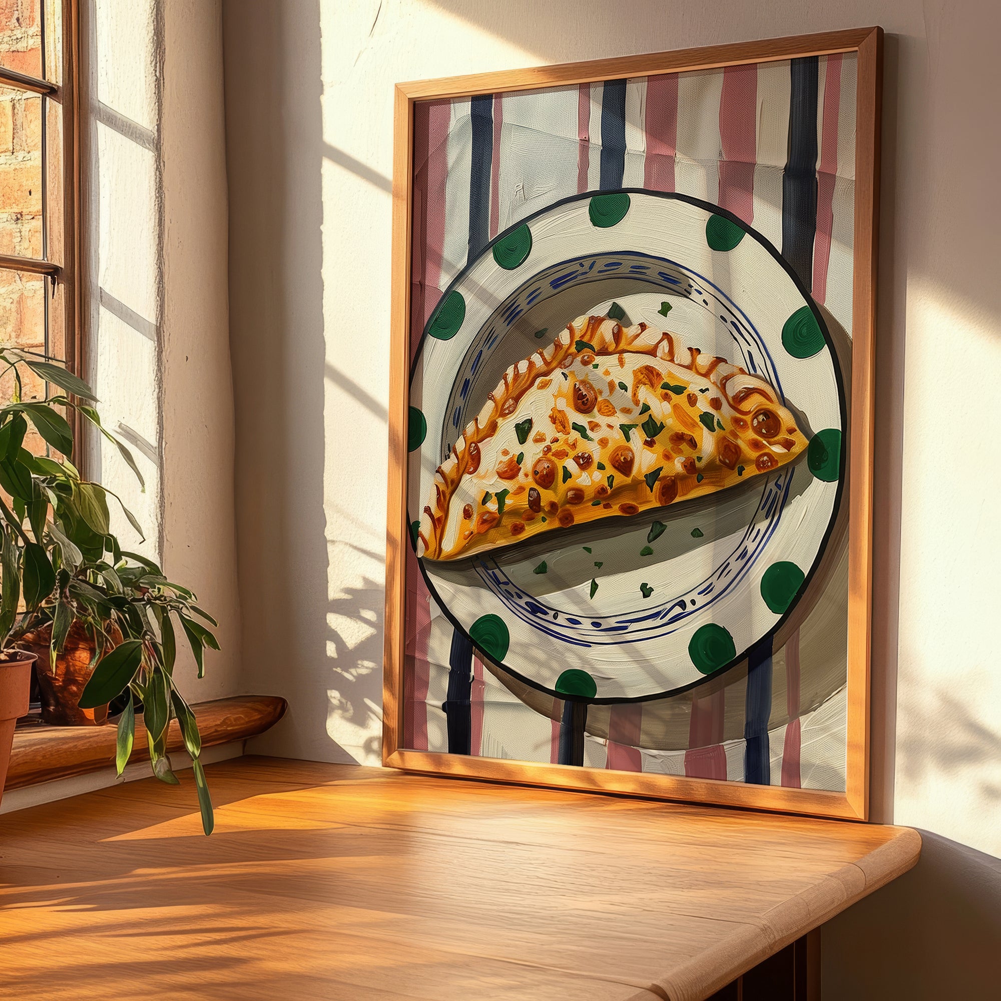Calzone – Italian Pizza, Pizzeria Wall Art, clean layout with no caption
