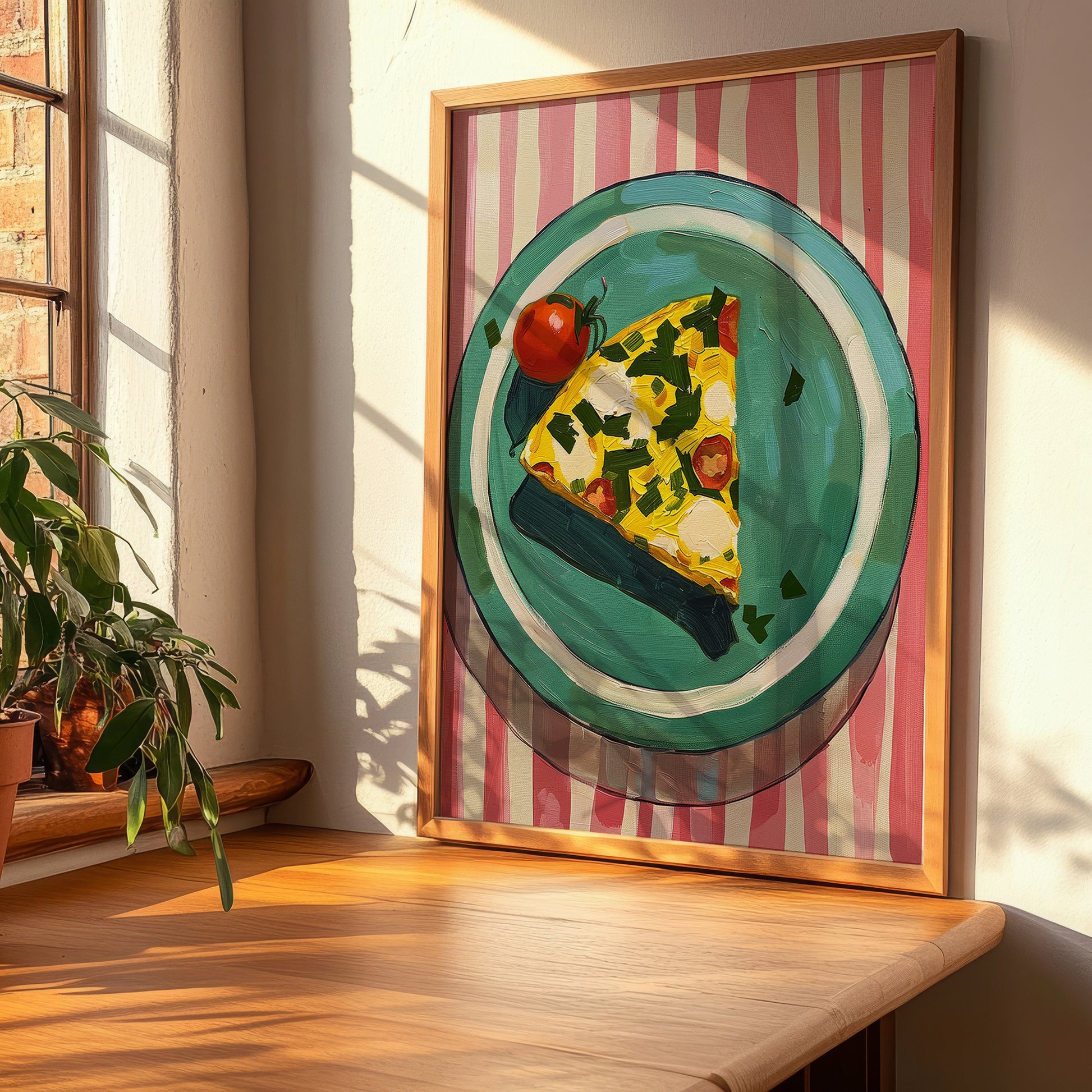 Frittata – Italian Snack Dish, Restaurant Poster, clean layout with no caption