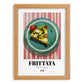 Frittata – Italian Snack Dish, Restaurant Poster, set in oak frame