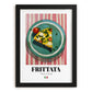 Frittata – Italian Snack Dish, Restaurant Poster, in sleek black frame