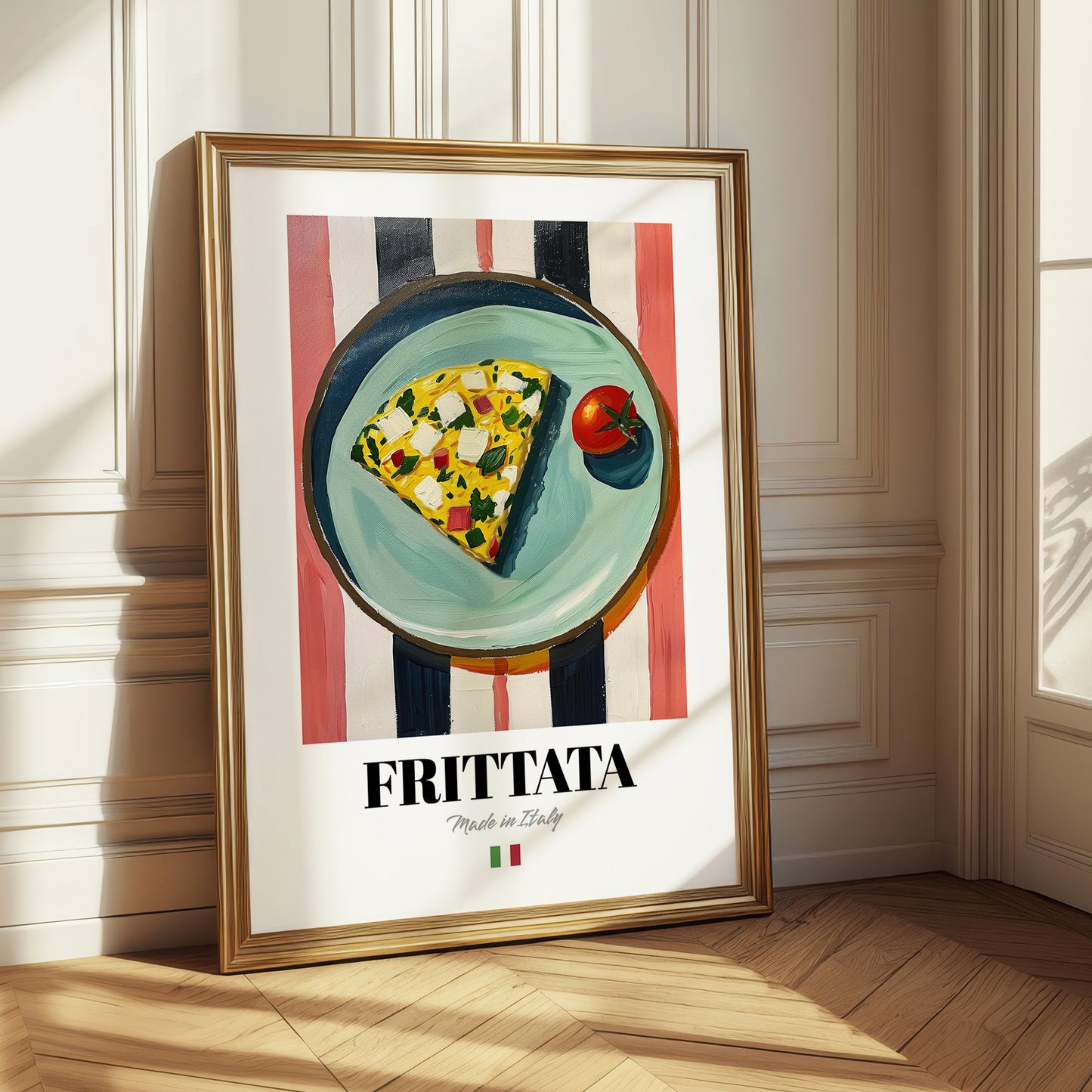 Frittata – Italian Snack Dish, Restaurant Poster