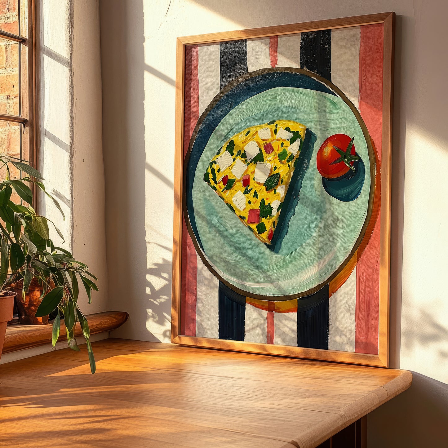 Frittata – Italian Snack Dish, Restaurant Poster, clean layout with no caption